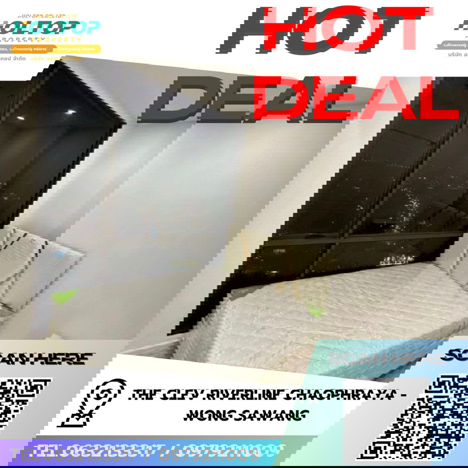 #R8535 🎉 301268 Condo for Rent: The Clev Riverline Chaophraya - Wong Sawang