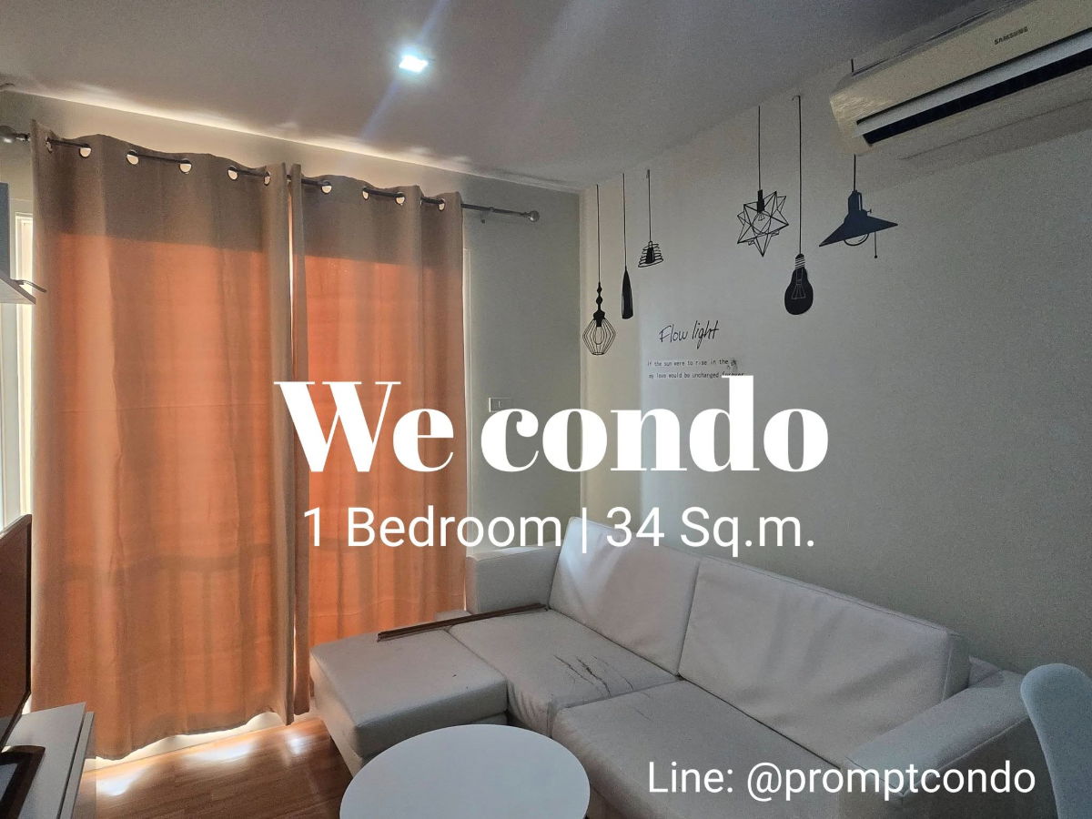 For Rent🚝 We condo Ekkamai-Ramintra  Good price (Near MRT Pink Line) 📱Line: @promptcondo