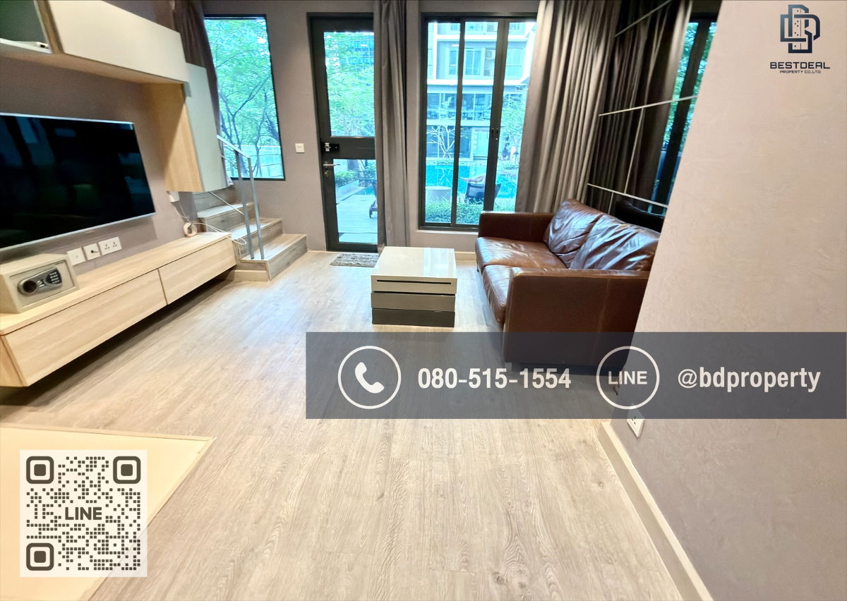 BESTDEAL FOR RENT   1bedroom Duplex 45sqm. Rental 24,000 THB /month  “IDEO MOBI RAMA 9”Near Phraram Kao 9 MRT Station 80 meters.
