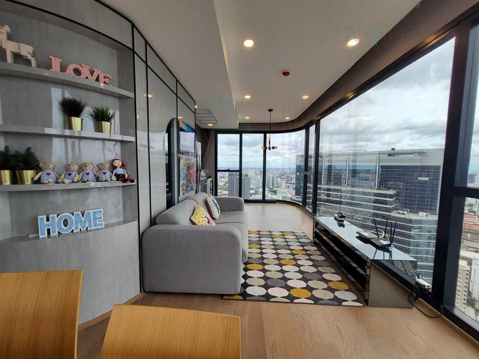 🎊 For Rent Condo ASHTON CHULA-SILOM Building 1, Floor 46,2 bed room, Room size 64.00 sqm