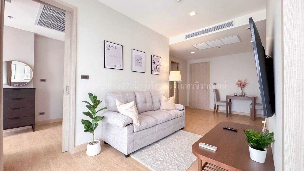 condominium rental next to Central Plaza Chonburi, large room. With electronics, ocean view.