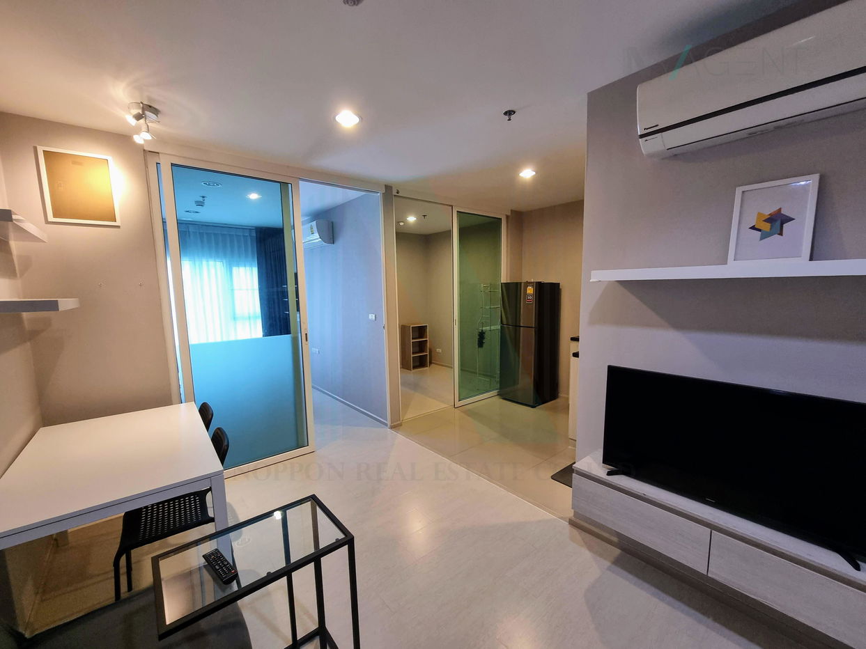 🎊 For Rent Condo ASPIRE ERAWAN Building B, Floor 14,1 BED PLUS, Room size 35 sqm