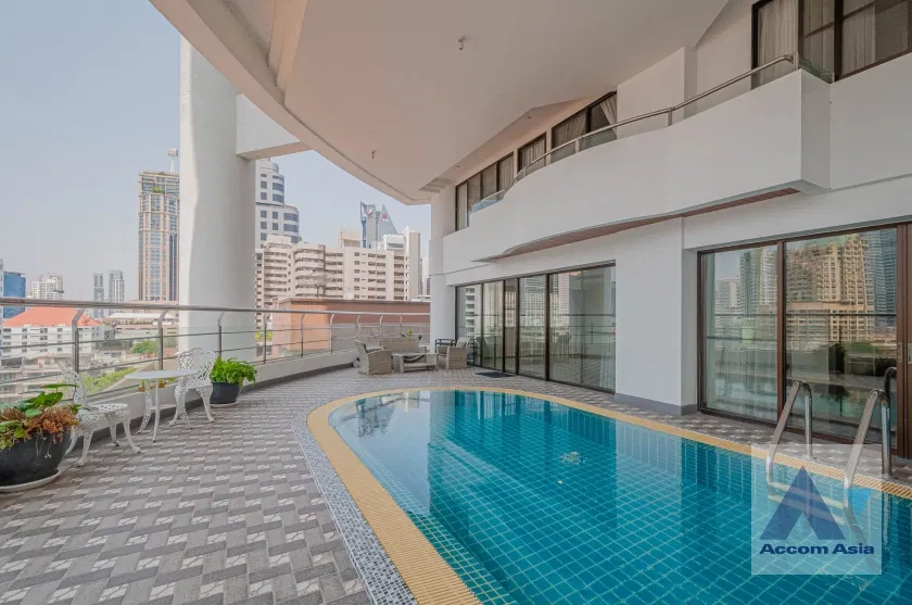 🔼🔽 AccomA 📩 Private Swimming Pool,Huge Terrace,Duplex Condo 3 BR Condominium @Le Raffine Sukhumvit 24 (24308)
