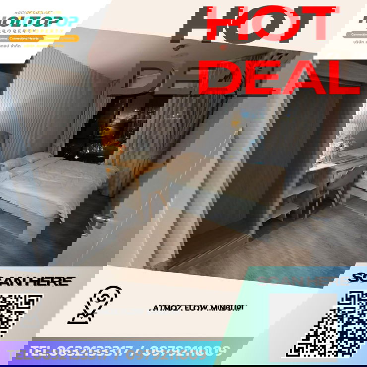 #Z3994💥 060169 🔥 Condo for Rent: Atmoz Flow Minburi