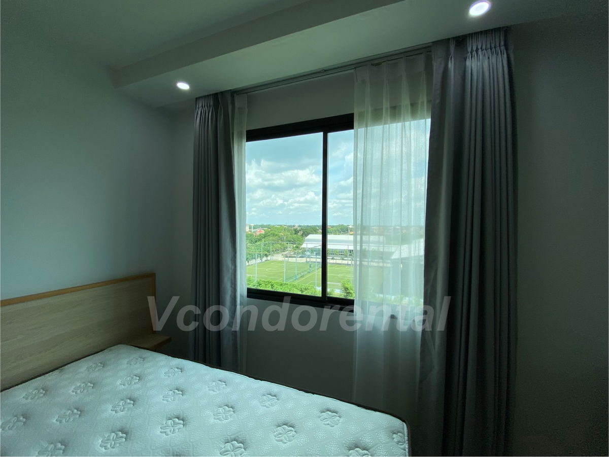 Vcondo Salaya for rent (corner room) 7th floor 1,1000 THB/month soccer field view (owner post) 🪴🧺  Ig: Vcondorental